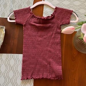 Free People Maroon Top